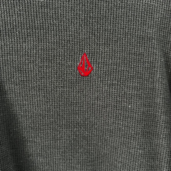 Volcom Stone Mens L/S Waffle Top Gray Cotton Size Small. - Picture 2 of 16